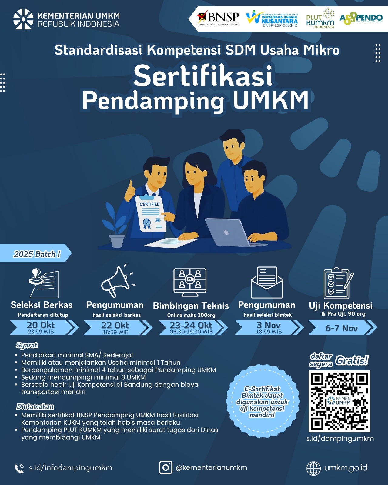 Standarisasi Kompetensi SDM Usaha Mikro & Sertifikasi Pendamping UMKM