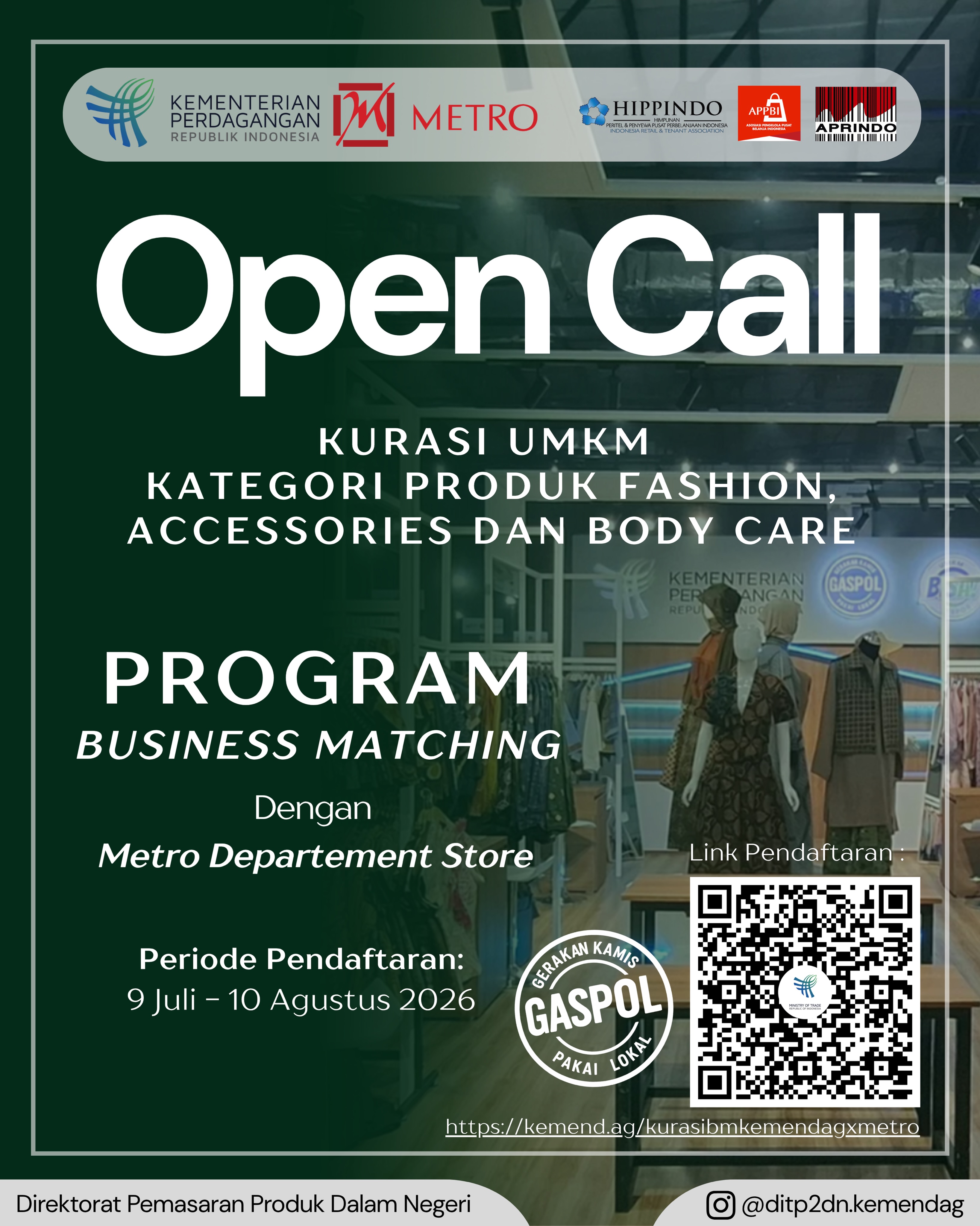 Open Call Kurasi UMKM Kategori Produk Fashion, Accessories, dan Body Care
