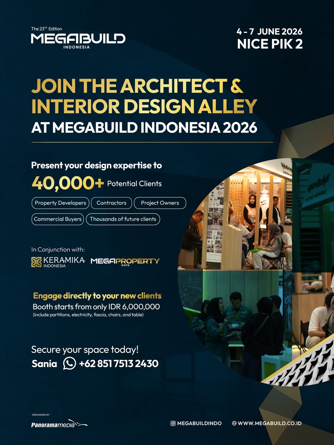 Architect & Interior Design Alley at MEGABUILD Indonesia 2026