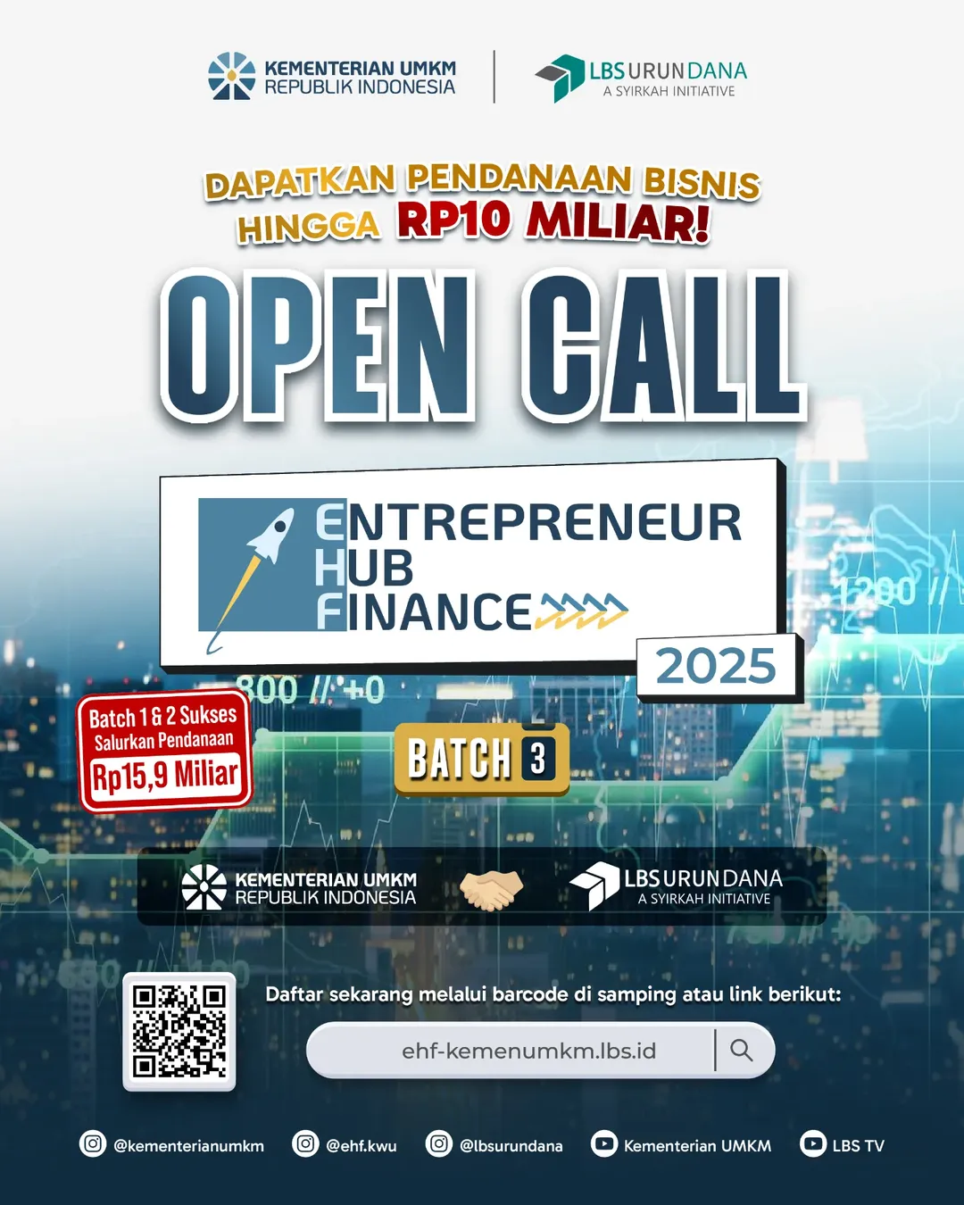 Entrepreneur Hub Finance (EHF) Syariah Batch III